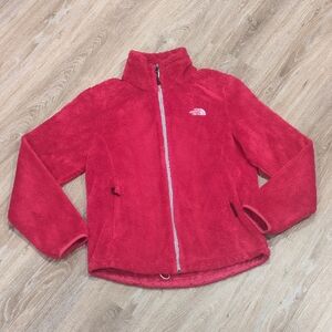 The North Face Vibrant Red Fleece Zip-up Women's size M/M